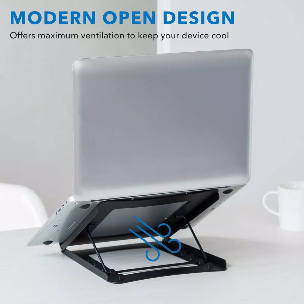 5-Speed Height Adjustable Foldable Steel Laptop Riser Stand — view 4